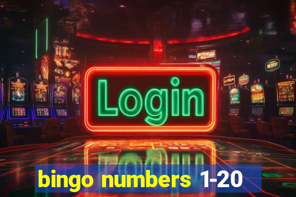 bingo numbers 1-20