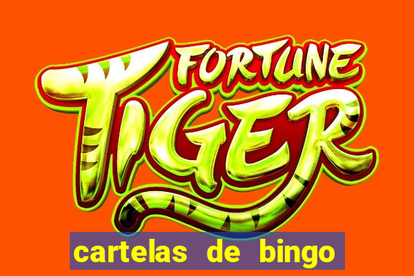 cartelas de bingo para chá de bebê