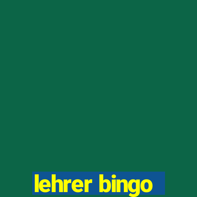 lehrer bingo