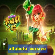 alfabeto cursivo para treinar caligrafia