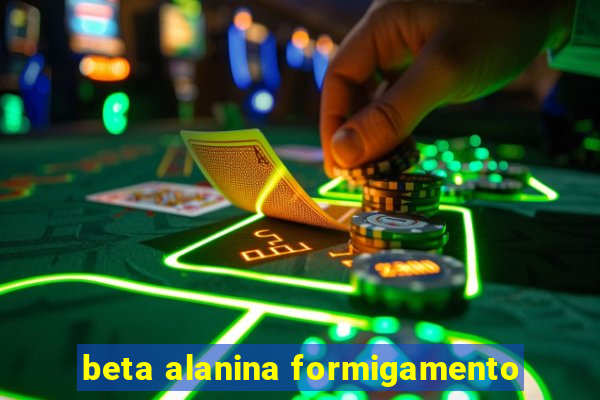 beta alanina formigamento