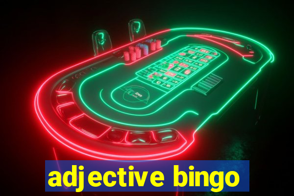 adjective bingo