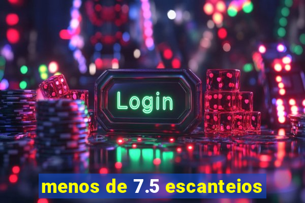 menos de 7.5 escanteios