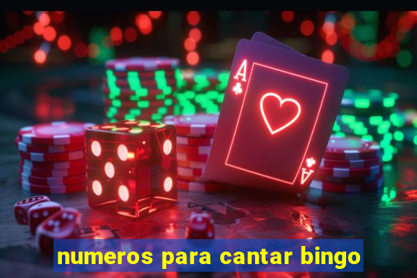 numeros para cantar bingo