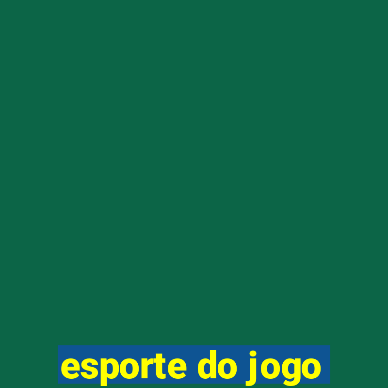 esporte do jogo