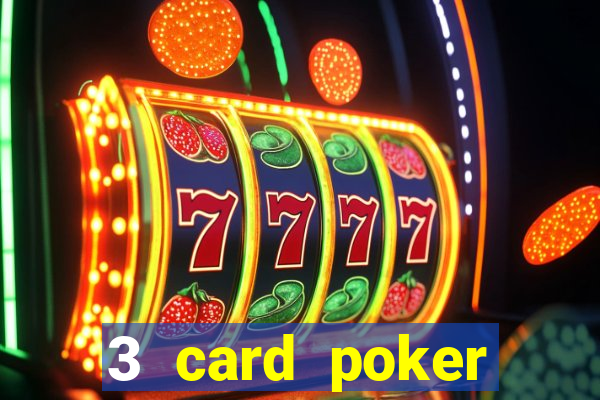 3 card poker casino odds