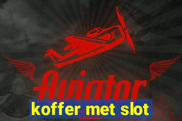 koffer met slot