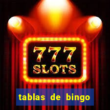 tablas de bingo para imprimir en excel