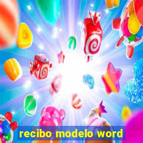 recibo modelo word