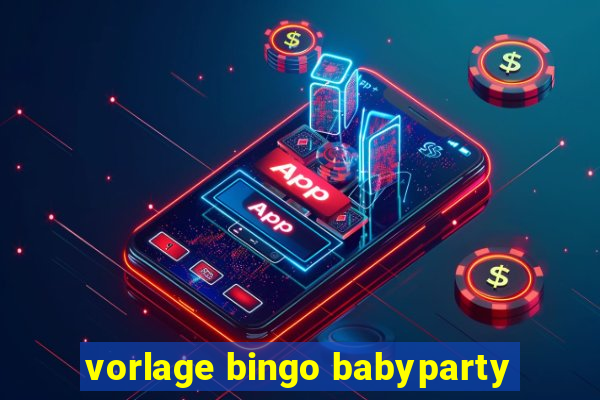 vorlage bingo babyparty