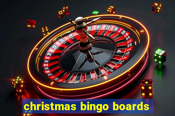 christmas bingo boards