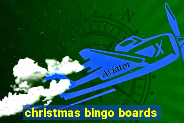 christmas bingo boards