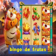 bingo de frutas para imprimir pdf