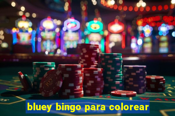 bluey bingo para colorear