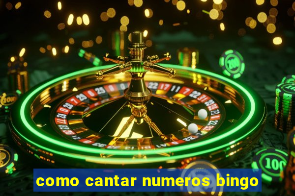 como cantar numeros bingo