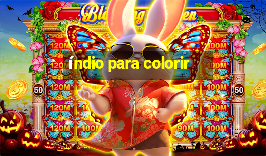 índio para colorir