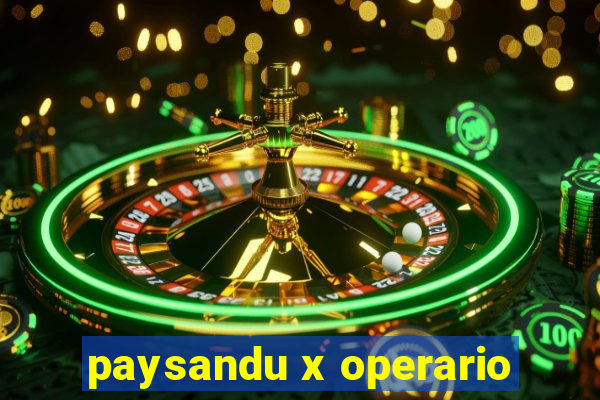 paysandu x operario