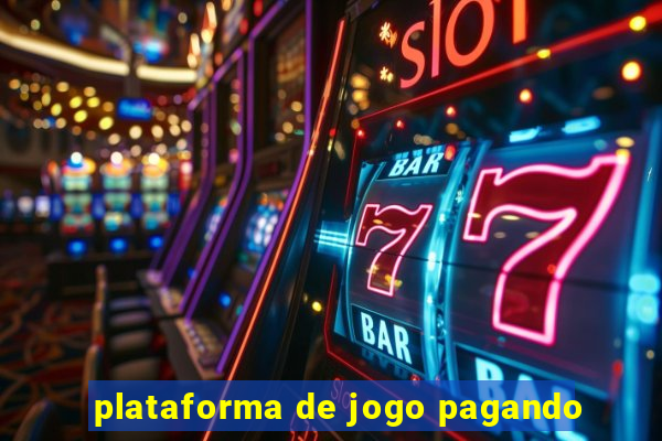 plataforma de jogo pagando