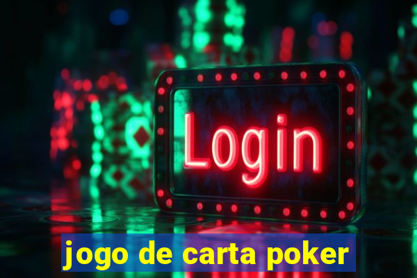 jogo de carta poker