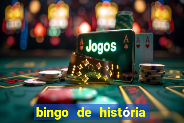 bingo de história 6 ano