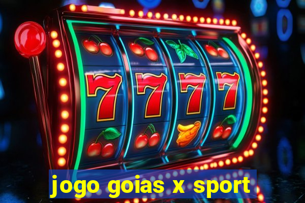 jogo goias x sport