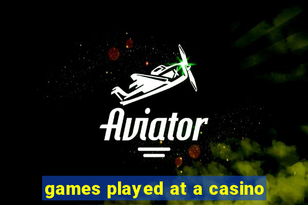 games played at a casino