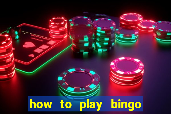 how to play bingo for money