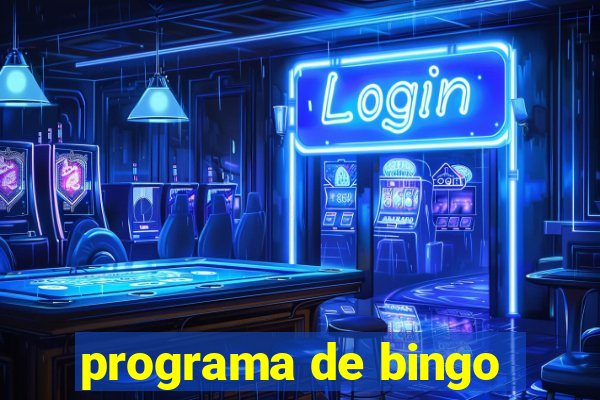 programa de bingo