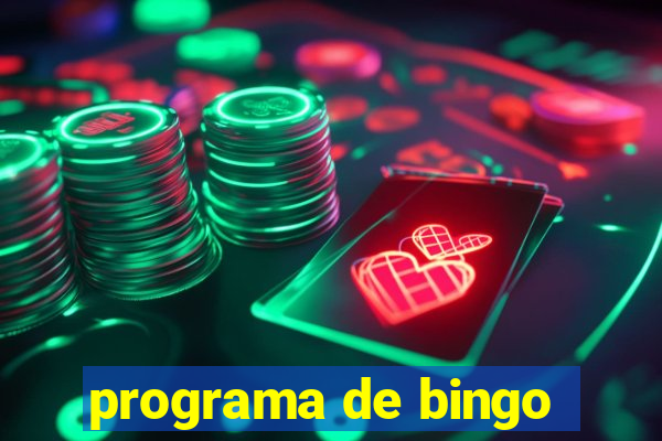 programa de bingo