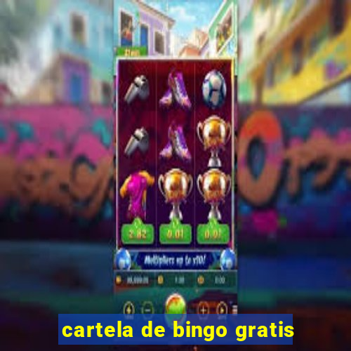 cartela de bingo gratis