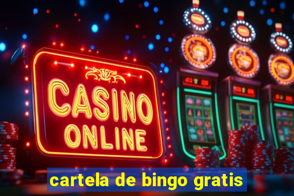 cartela de bingo gratis