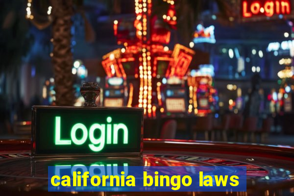 california bingo laws