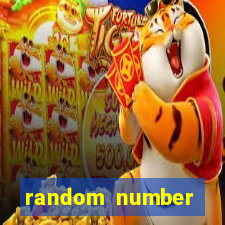 random number generator bingo