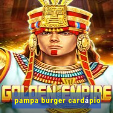 pampa burger cardápio