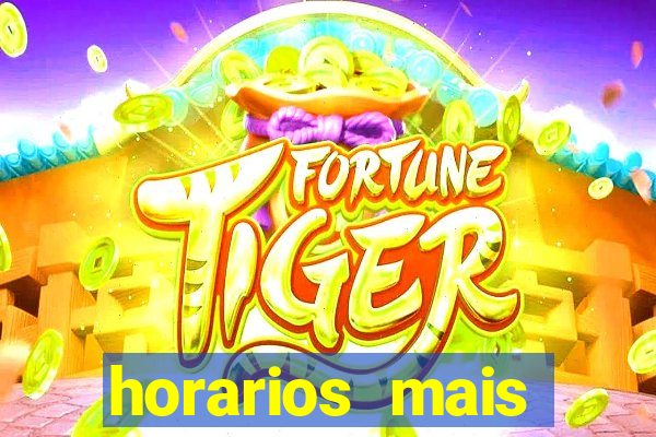 horarios mais pagantes fortune tiger