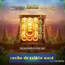 recibo de salário word