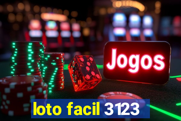 loto facil 3123