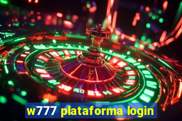 w777 plataforma login