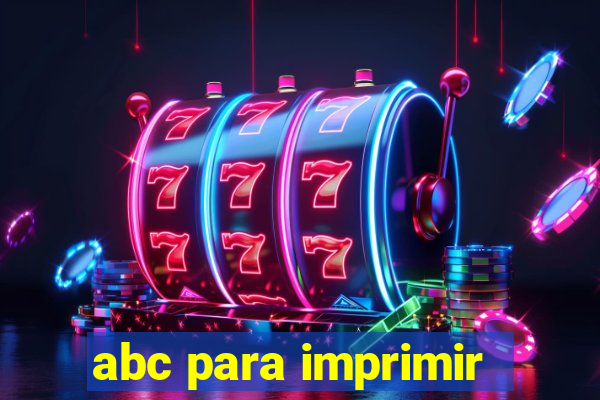 abc para imprimir