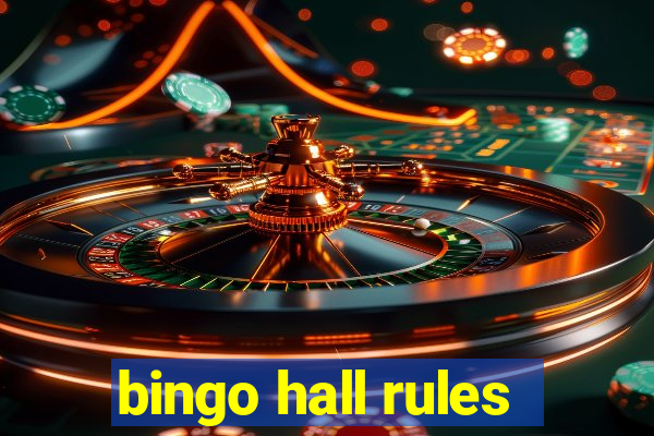 bingo hall rules