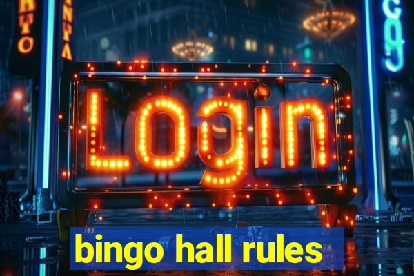 bingo hall rules