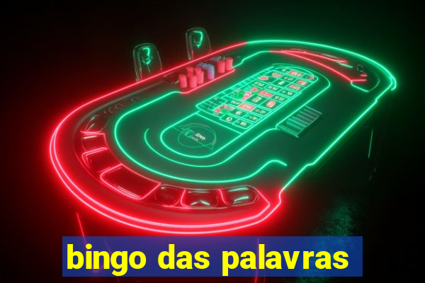 bingo das palavras