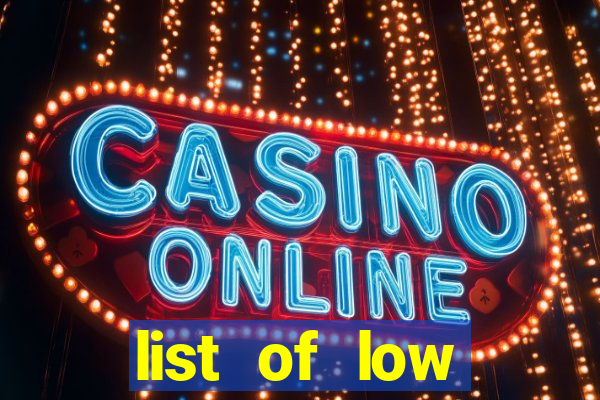 list of low volatility slot machines