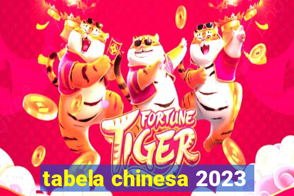 tabela chinesa 2023