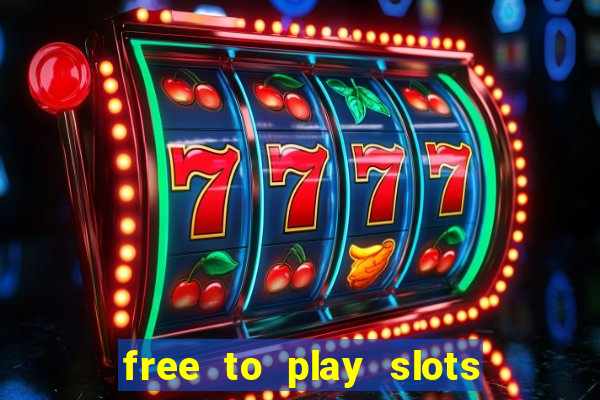 free to play slots no download