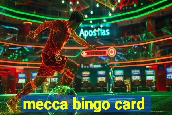 mecca bingo card