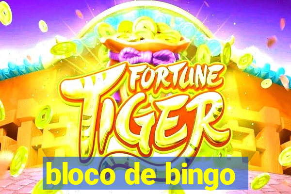 bloco de bingo