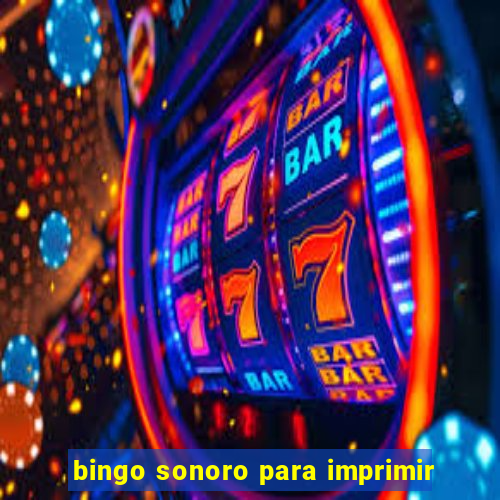 bingo sonoro para imprimir