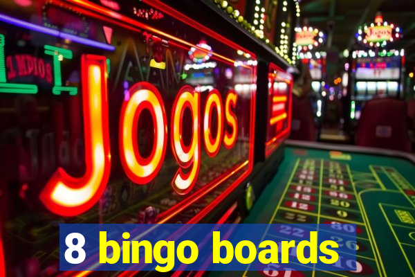 8 bingo boards