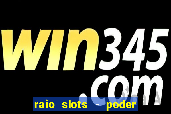 raio slots - poder de zéus